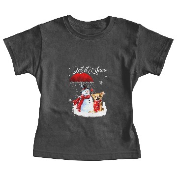 Discover Chihuahuas Let It Snow Chihuahua And Snowman Merry Christmas xmass 485 Chihuahua Dog Baby Tees