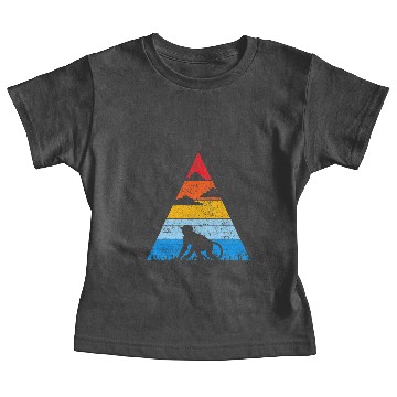 Discover Retro Chimpanzee Sunset Silhouette Animal Monkey Baby Tees