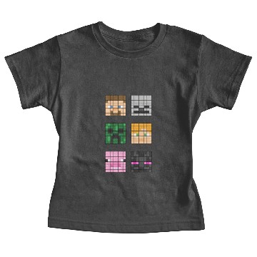 Discover Famous characters - Minecraft - Baby Tees