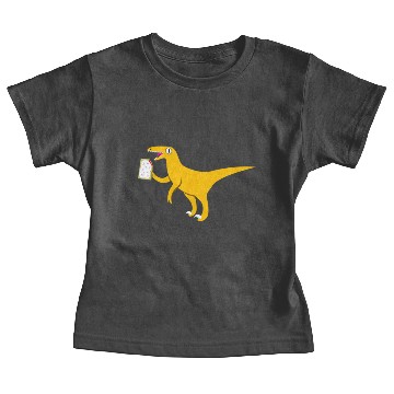Discover Velociraptor Holding a Poptart [velociraptor] Baby Tees