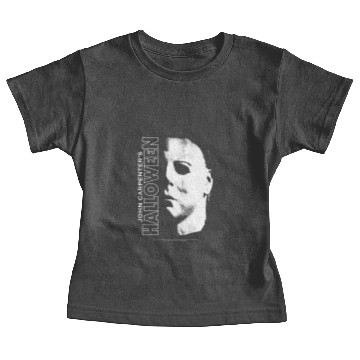 Discover Halloween Michael Myers Large Face Pullover Baby Tees