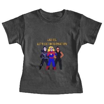 Discover Ladies Lets Get Information Ms Marvel Baby Tees