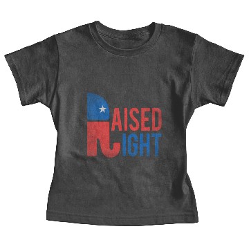 Discover Raised Right Vintage Republican Baby Tees