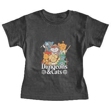 Discover Dungeons And Cats Fantasy Dragons Game Pullover Baby Tees