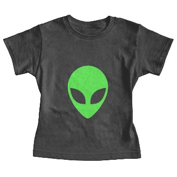 Discover Green Alien Head 90's Style Alien Baby Tees