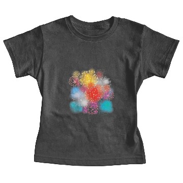 Discover Fireworks Pyro Explosion Baby Tees