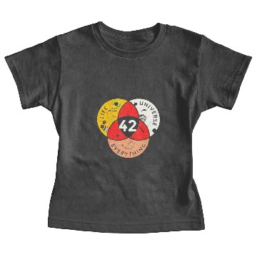 Discover 42 Answer to Life Universe and Everything science Baby Tees