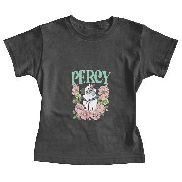 Discover Retro Percy Dog Floral Baby Tees, Pocahontas Baby Tees, Disney Dogs Baby Tees