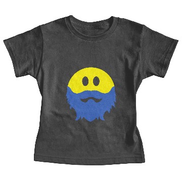 Discover Bearded Smiley Face Baby Tees