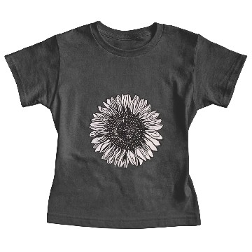 Discover Sunflower Black And White Baby Tees