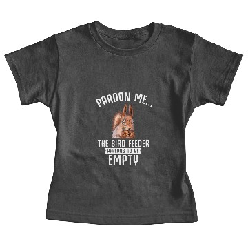 Discover Funny Squirrel Empty Bird Feeder Squirrels Baby Tees