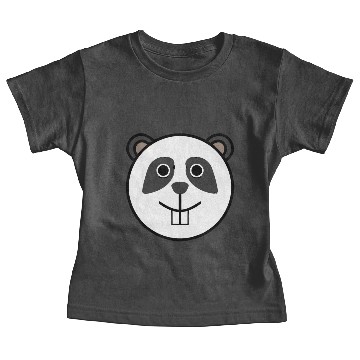 Discover Panda Rounded Face Baby Tees