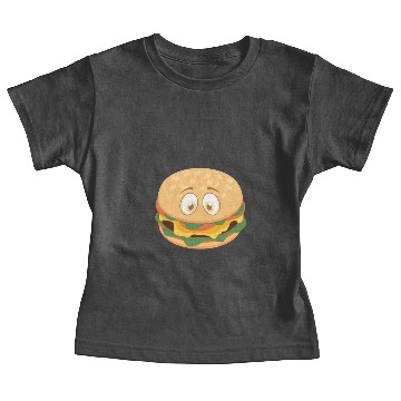 Discover Burger Face Baby Tees