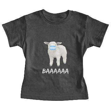 Discover Sheep with mask . Baby Tees Baby Tees