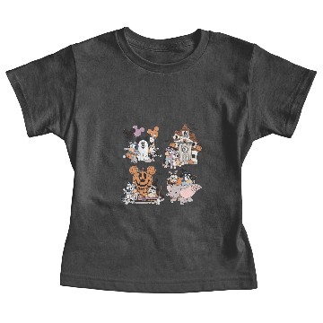 Discover Mickey Mouse Ghost Baby Tees, BlueyDad Halloween Baby Tees, Haunted Mansion Baby Tees