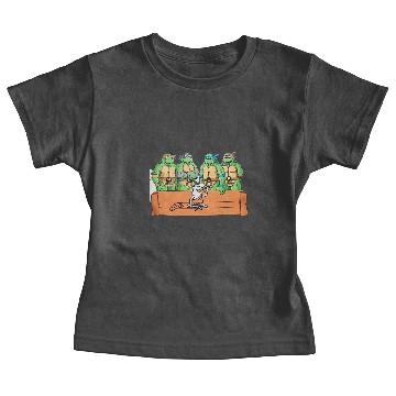 Discover Funny Ninja Turtles Parody Baby Tees with Little Caesars