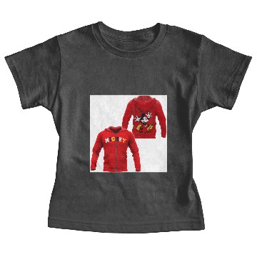 Discover Red zip-up Mickey Mouse Paris Baby Tees