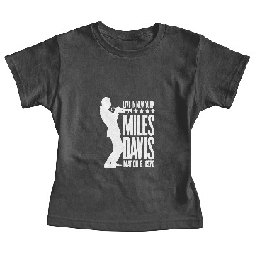 Discover Miles Davis Jazz Music Zip Baby Tees