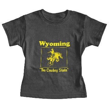Discover wyoming the cowboy state Baby Tees