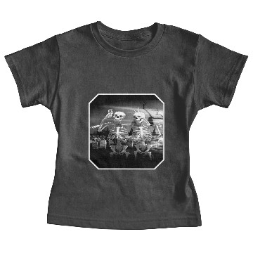 Discover Skeleton Selfie Baby Tees