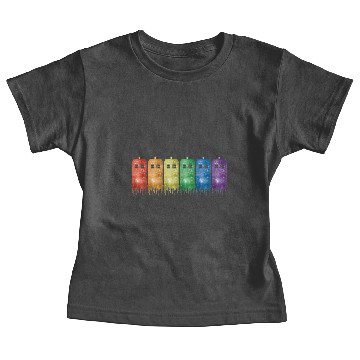 Discover Rainbow Tardis Baby Tees