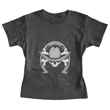 Discover Cowboy Skull Horseshoe Baby Tees
