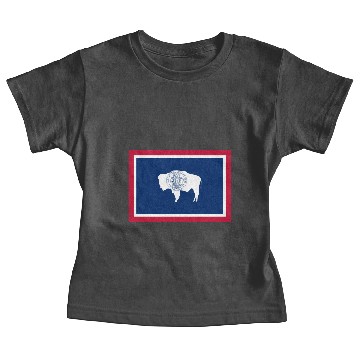 Discover Wyoming Flag Baby Tees