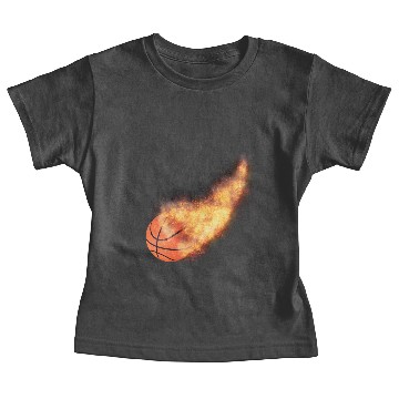 Discover Flaming Basketball Baby Tees