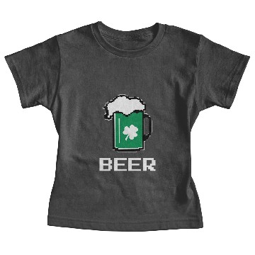 Discover Green Beer 8 Bit Pixel Baby Tees