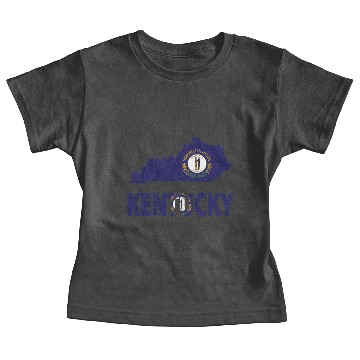 Discover Kentucky Flag Map Baby Tees