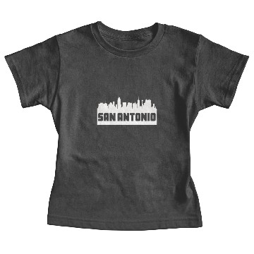 Discover San Antonio Texas Skyline Silhouette Baby Tees