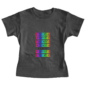 Discover Black Friday, Colorful week Baby Tees