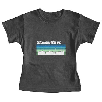Discover Retro Washington DC Skyline Baby Tees