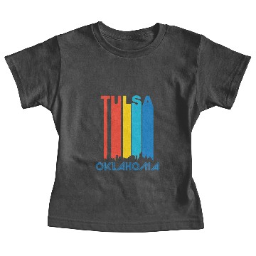 Discover Retro Tulsa Skyline Baby Tees