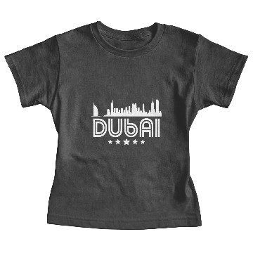 Discover Retro Dubai Skyline Baby Tees