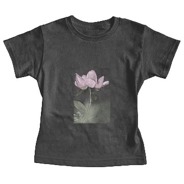 Discover Peony Flower Sketch Baby Tees