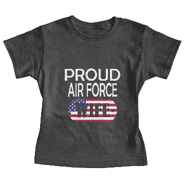 Discover Proud Air Force Wife Baby Tees
