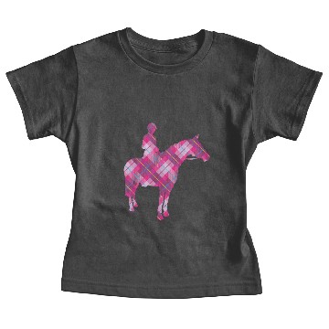 Discover Tartan Horse & Rider Baby Tees