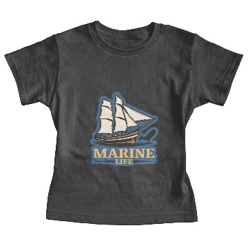Discover marine life logo Baby Tees