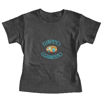 Discover Happy camper funny design Baby Tees