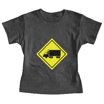 Discover Traffic Sign Truck lane Baby Tees