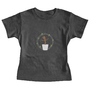 Discover dancing baby groot grey Baby Tees
