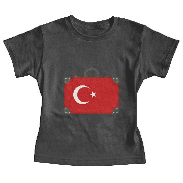Discover Flag Turkey Suitcase Baby Tees