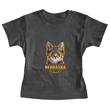 Discover Cat Is Watching Nebraska Total Solar Eclipse 2017 Baby Tees