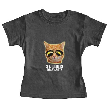 Discover Total Solar Cat Eclipse St Louis 21.08.2017 Baby Tees