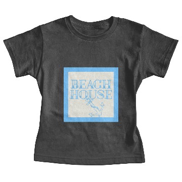 Discover blue beach house Design Baby Tees