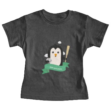 Discover Baseball Penguin from SAN ANTONIO Baby Tees