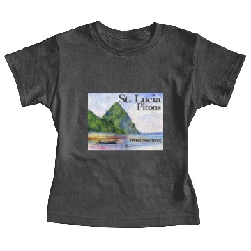 Discover St Lucia Pitons Baby Tees