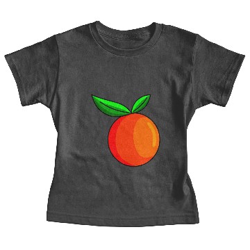 Discover Orange Fruit Image Baby Tees