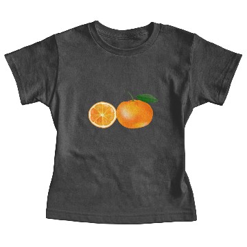 Discover Orange Fruit Image Baby Tees